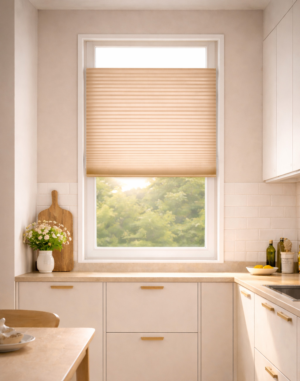 Plise Perde Sütlü Kahve